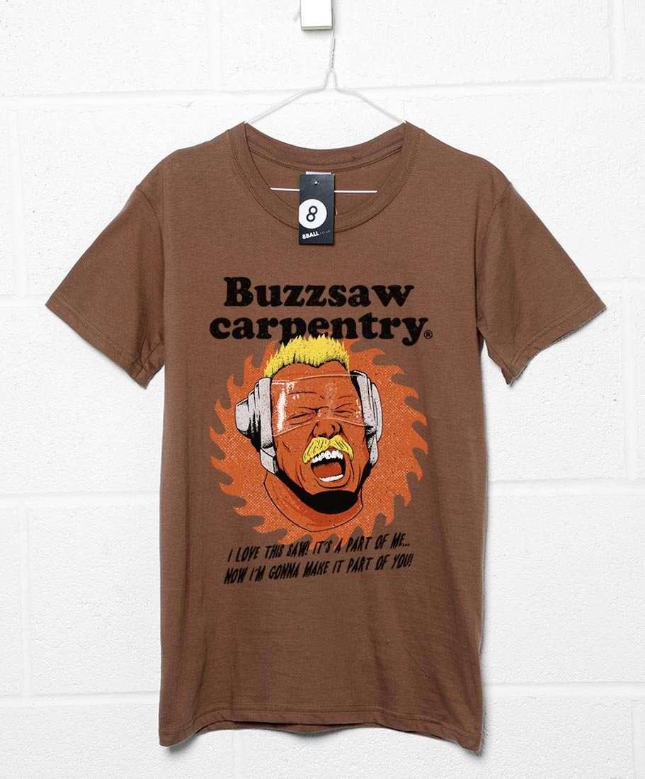 Buzzsaw Carpentry Graphic T-Shirt For Men 8Ball