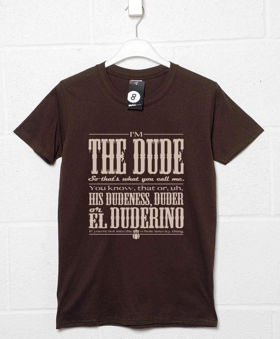 Call Me The Dude Mens T-Shirt 8Ball