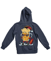 Thumbnail for Christmas Beer Fun Santa Back Printed Christmas Hoodie For Men and Women 8Ball