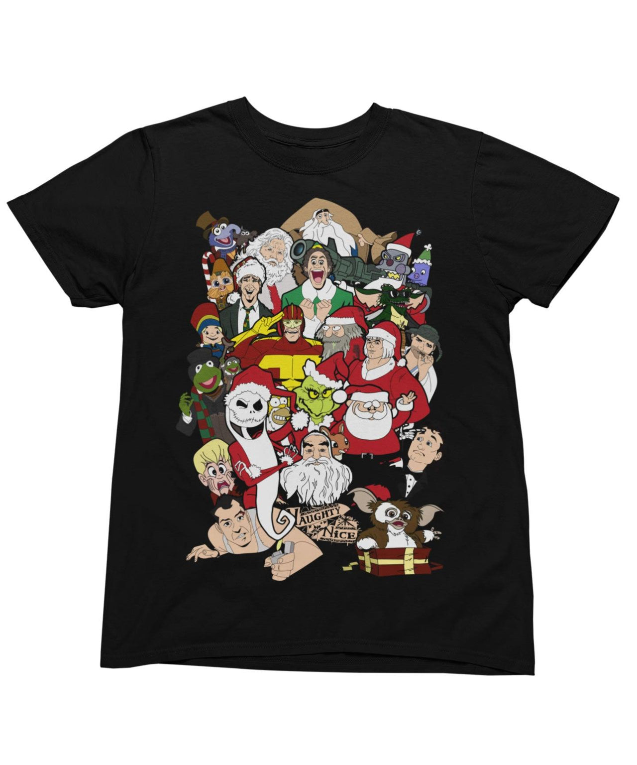 Christmas Chaos Unisex Christmas Mens T-Shirt 8Ball