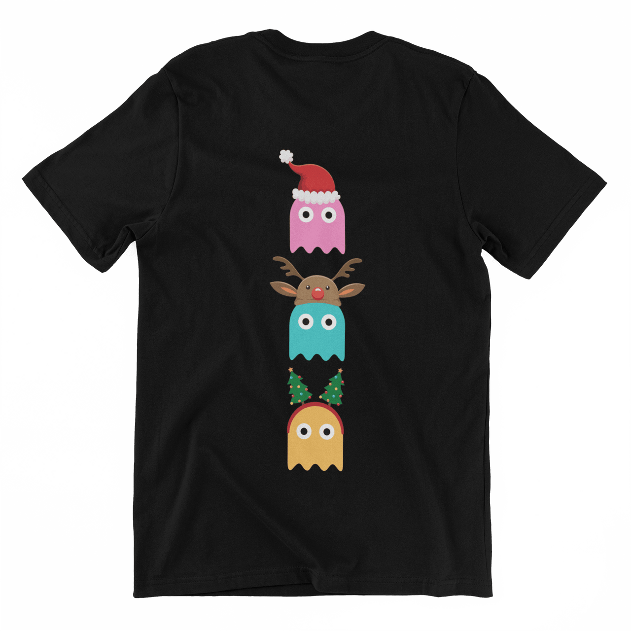 Christmas Ghost Munching Kids Graphic T-Shirt 8Ball