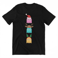 Thumbnail for Christmas Ghost Munching Kids Graphic T-Shirt 8Ball