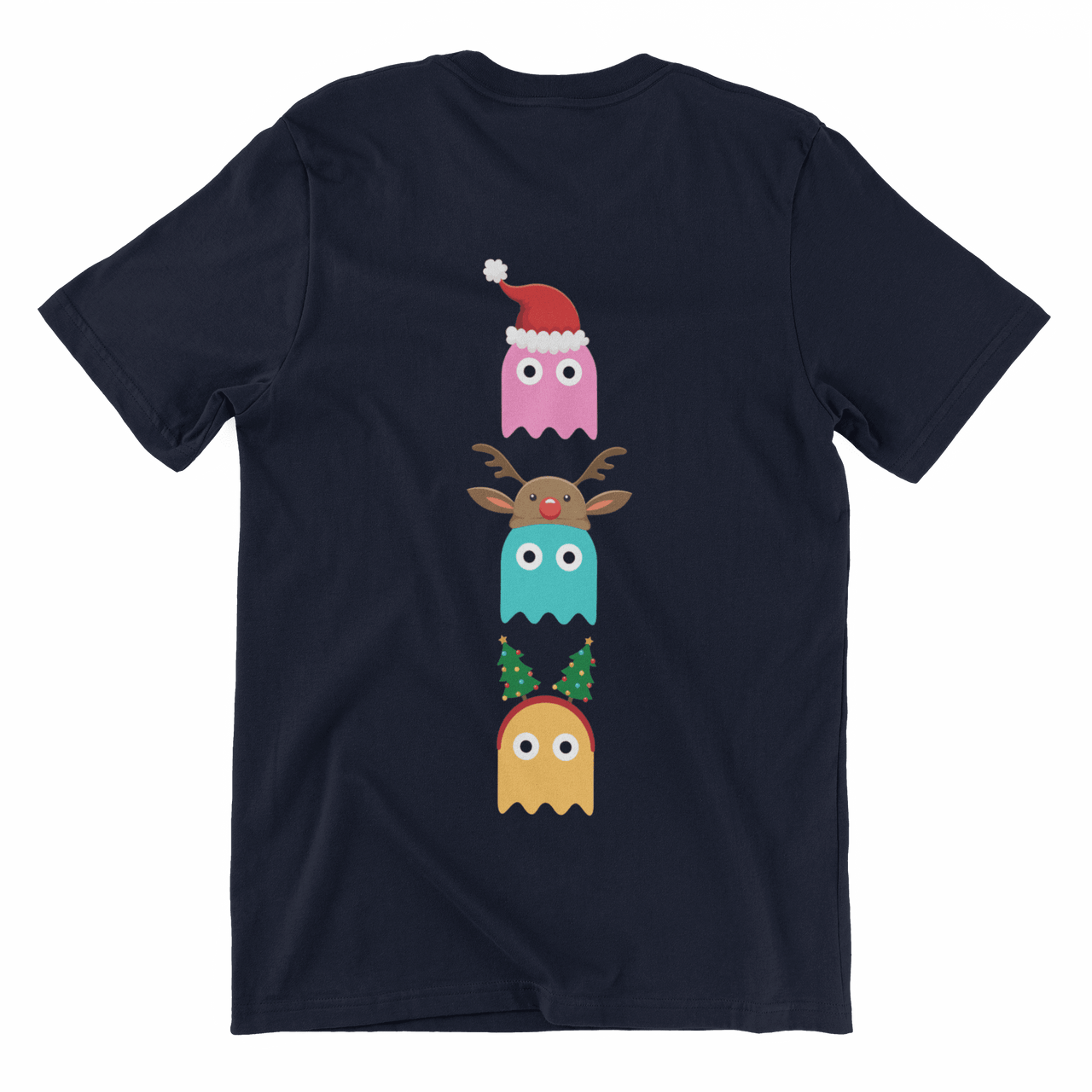 Christmas Ghost Munching Kids Graphic T-Shirt 8Ball