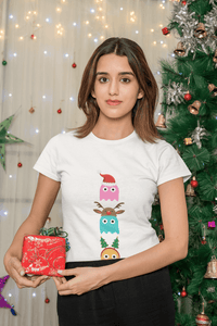 Thumbnail for Christmas Ghost Munching Womens T-Shirt 8Ball