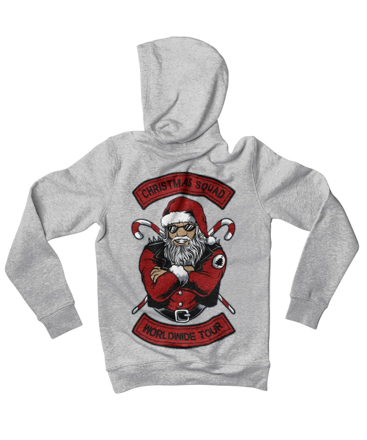 Christmas Squad Worldwide Tour Santa Back Printed Christmas Unisex Hoodie 8Ball