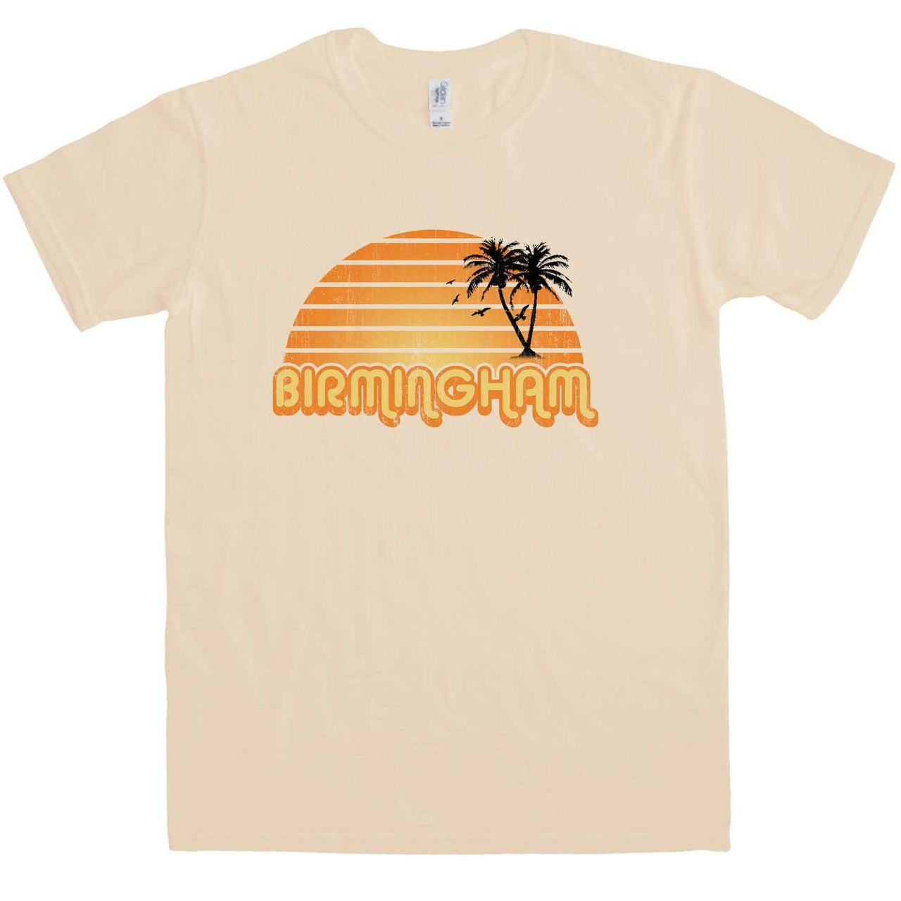 City Sunset Birmingham Mens Graphic T-Shirt 8Ball