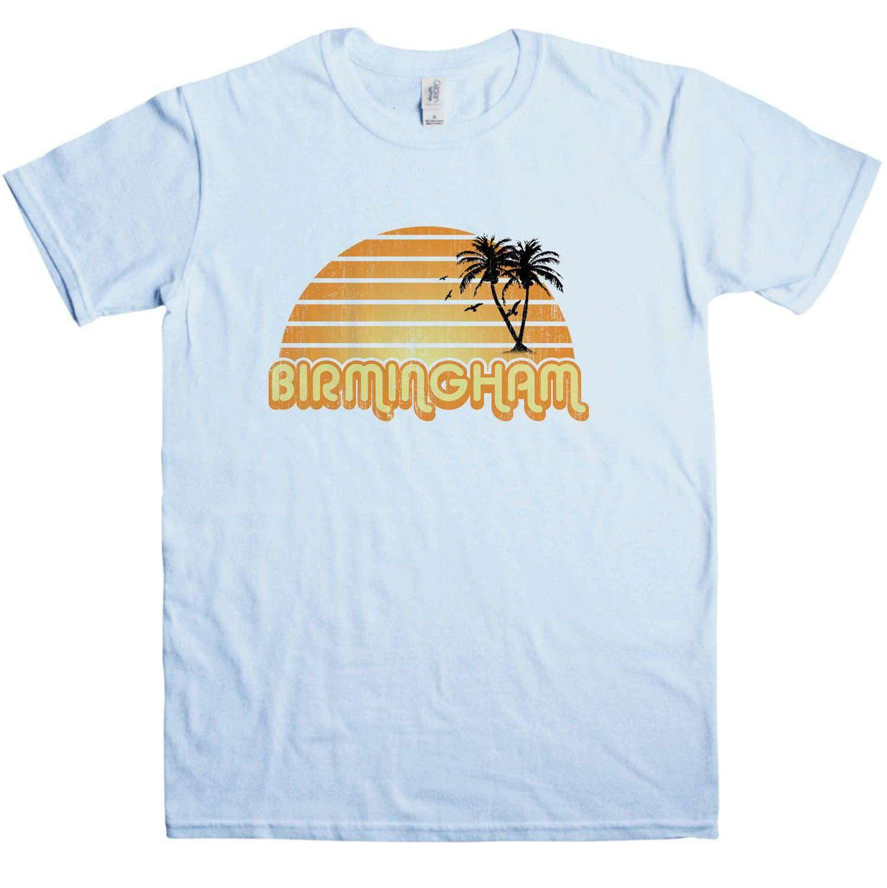 City Sunset Birmingham Mens Graphic T-Shirt 8Ball