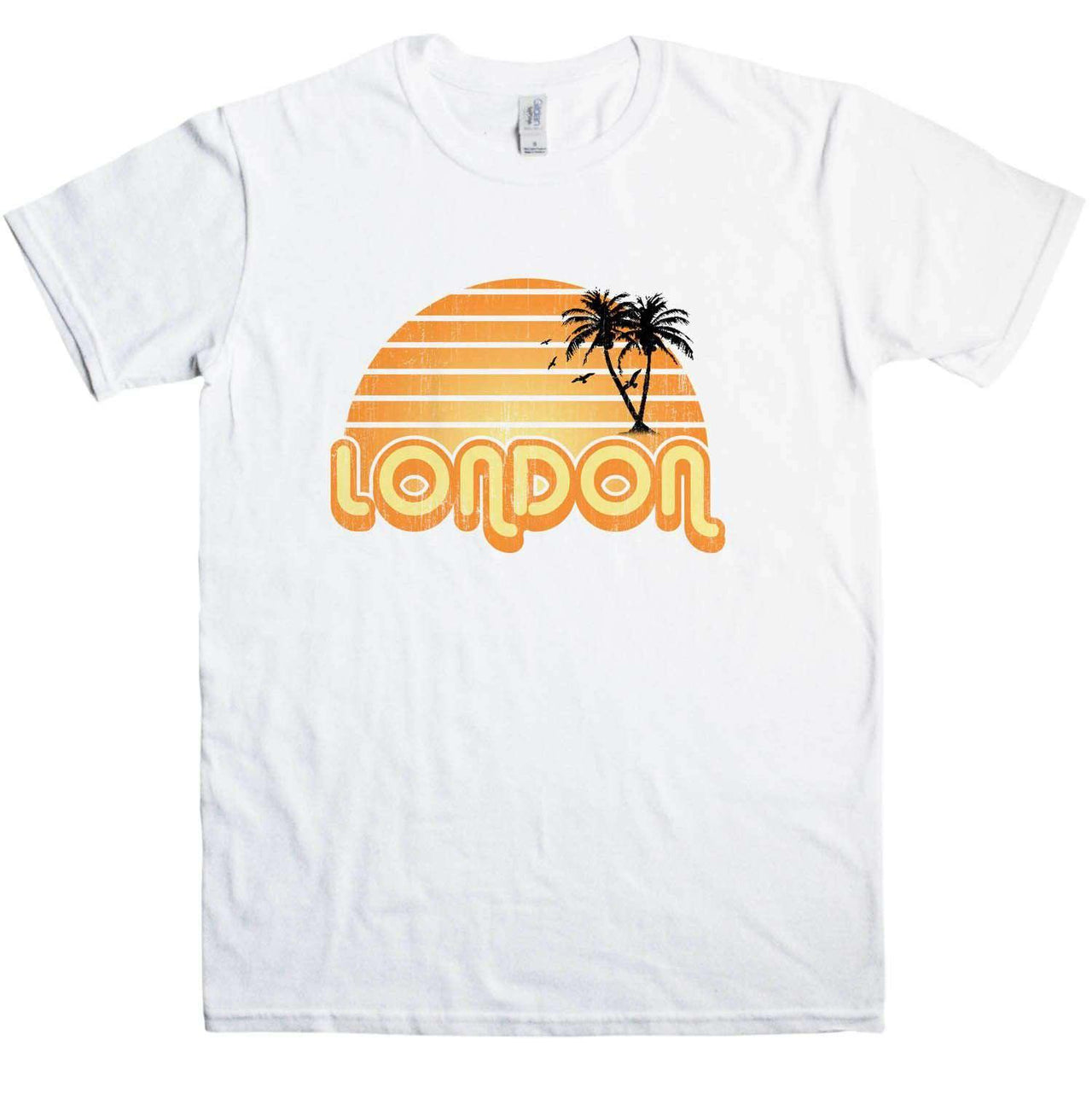 City Sunset London Mens Graphic T-Shirt 8Ball