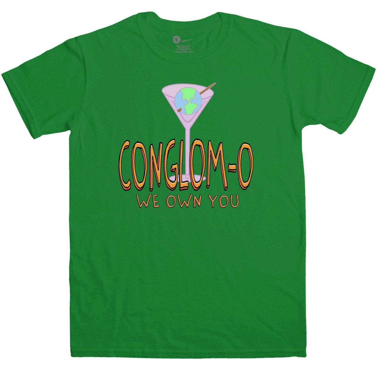 Conglomo Mens T-Shirt, Inspired By Rockos Modern Life 8Ball