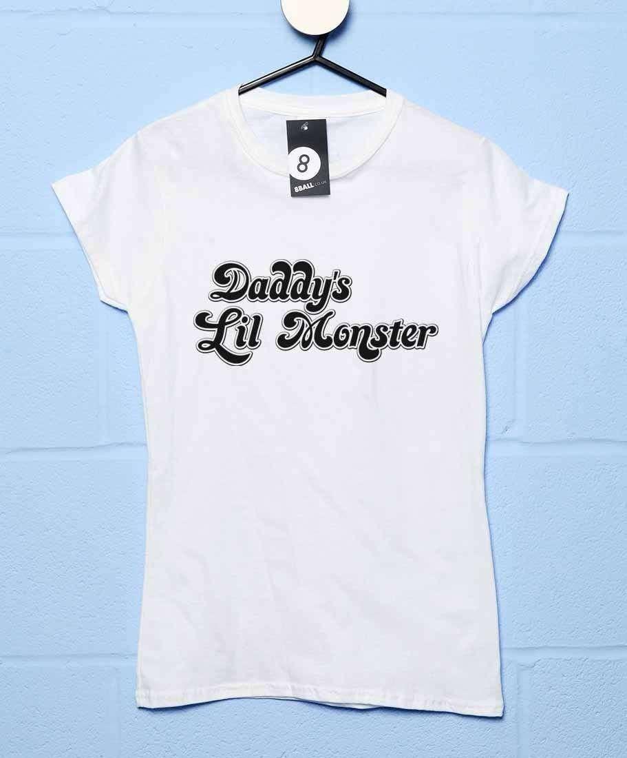 Daddys Lil Monster Womens Fitted T-Shirt 8Ball