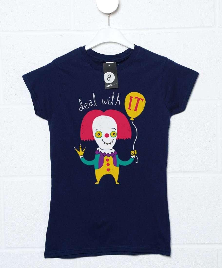 Deal With IT DinoMike Womens Style T-Shirt 8Ball