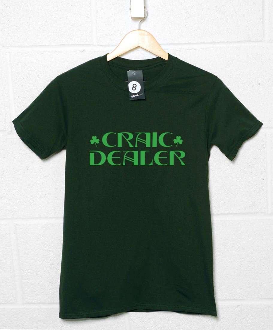 Dealer of Craic Mens Graphic T-Shirt 8Ball