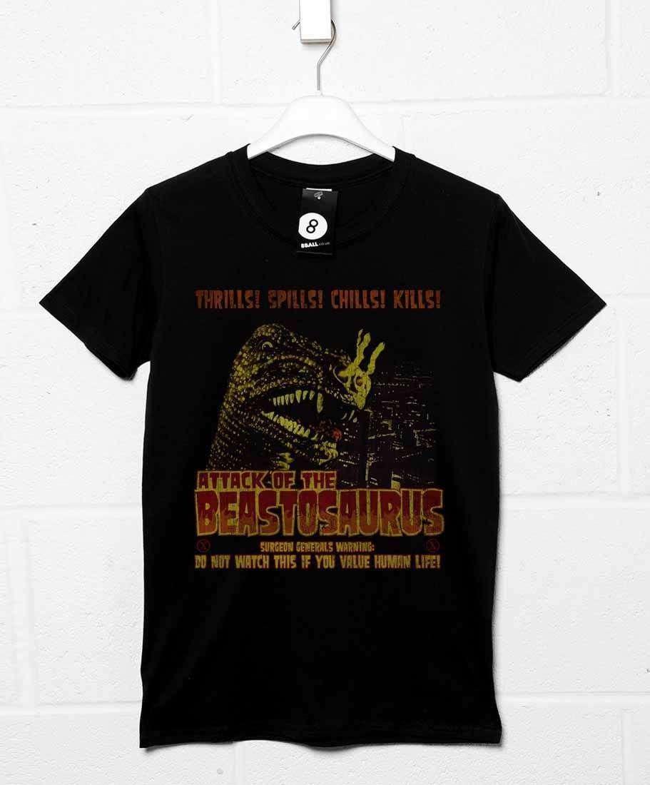 Deathray B Movie Beastosaurus Tee Graphic T-Shirt For Men 8Ball