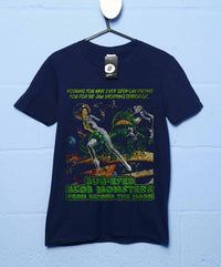 Thumbnail for Deathray B Movie Blob Monsters Mens T-Shirt 8Ball