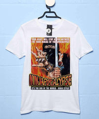 Thumbnail for Deathray B Movie Ninjapocalypse Mens Graphic T-Shirt 8Ball
