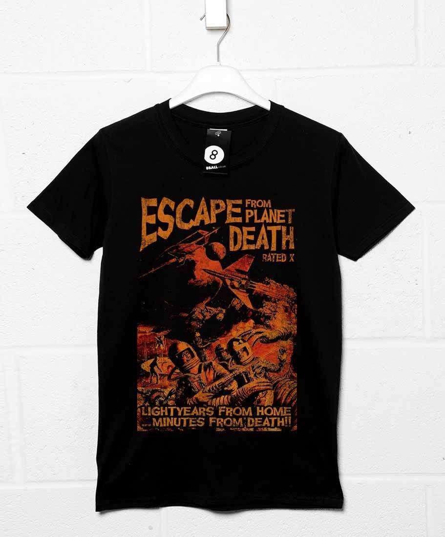 Deathray B Movie Planet Death Mens Graphic T-Shirt 8Ball