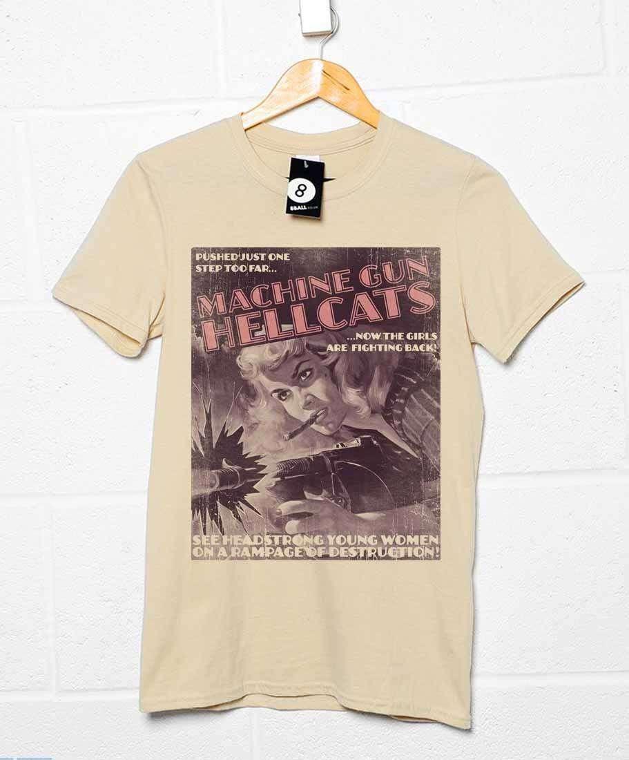 Deathray Machine Gun Hellcats T-Shirt For Men 8Ball