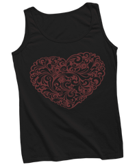Thumbnail for Decorative Heart Tattoo Design Adult Womens Vest Top 8Ball