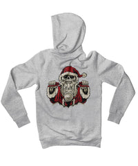 Thumbnail for Devil Santa Night Rider Back Printed Christmas Unisex Hoodie 8Ball