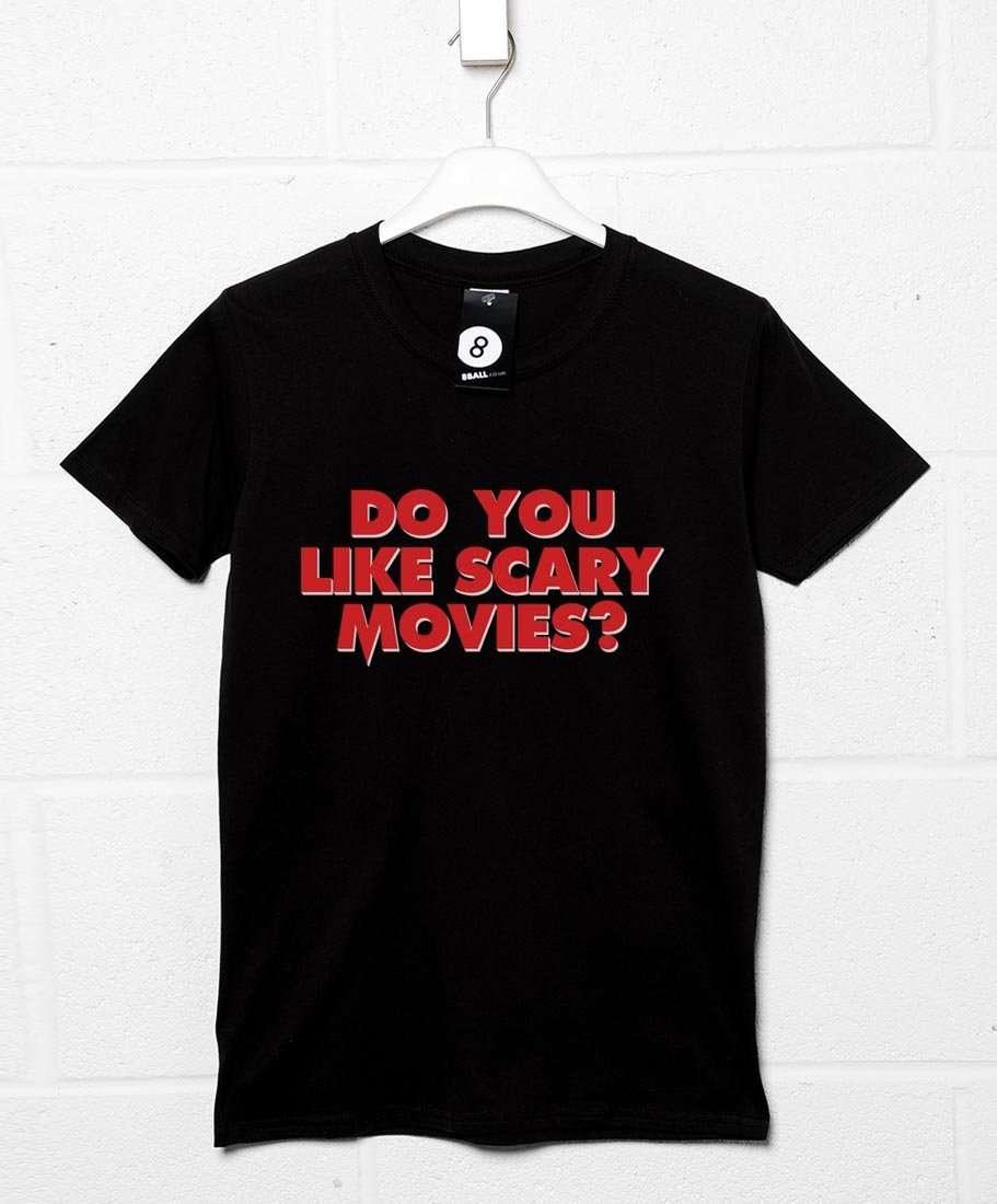 Do You Like Scary Movies Mens T-Shirt 8Ball