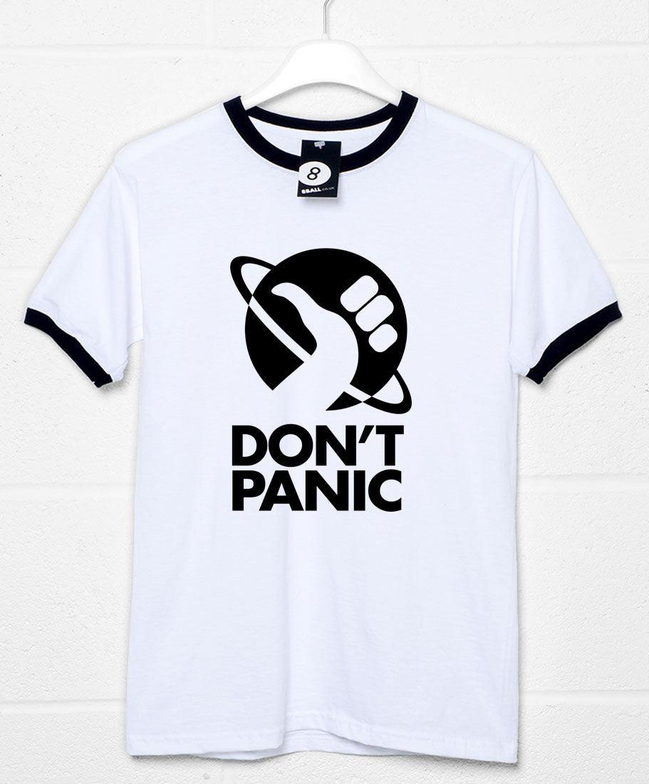 Don't Panic Hitcher Ringer Unisex T-Shirt For Men And Women 8Ball