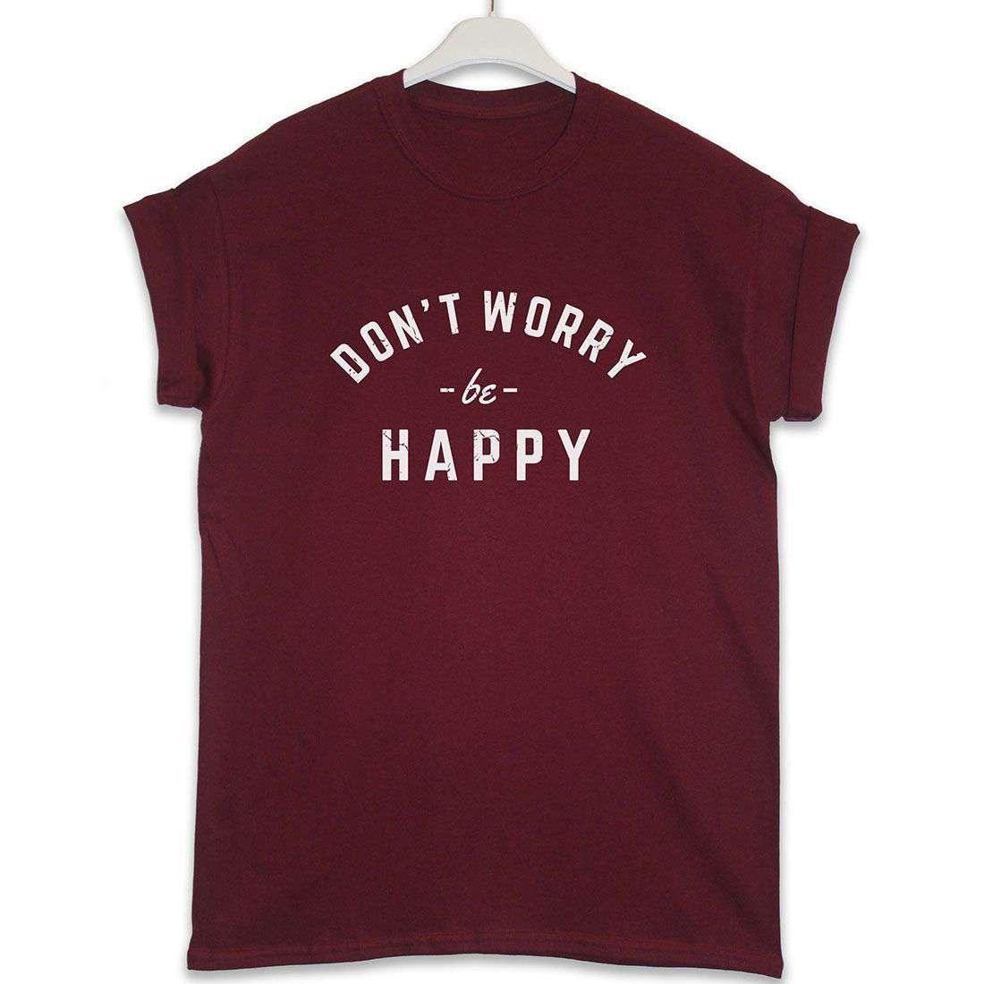 Don't Worry Be Happy T-Shirt For Men 8Ball