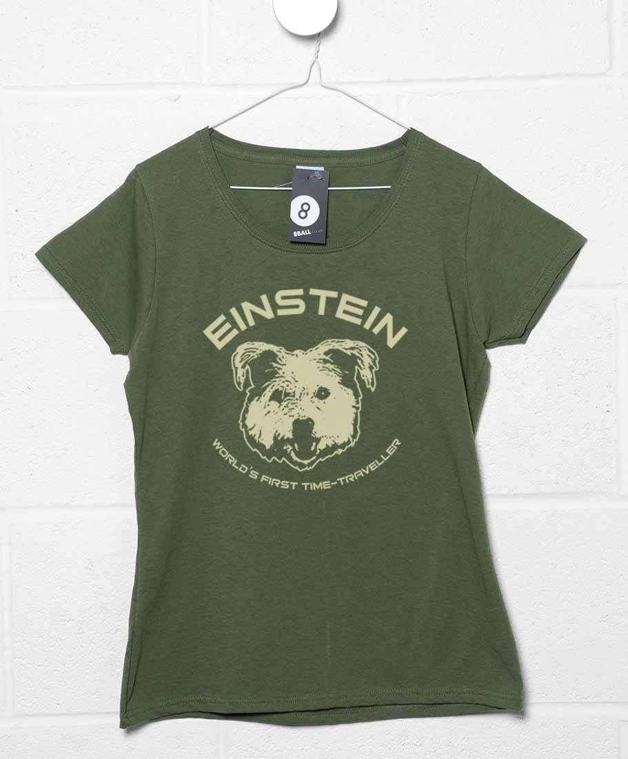 Einstein First Time Traveller Womens Fitted T-Shirt 8Ball
