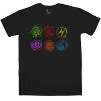 Thumbnail for Energy Card Symbols Mens Graphic T-Shirt 8Ball