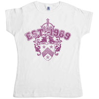 Thumbnail for Est 1989 Fitted Womens T-Shirt 8Ball