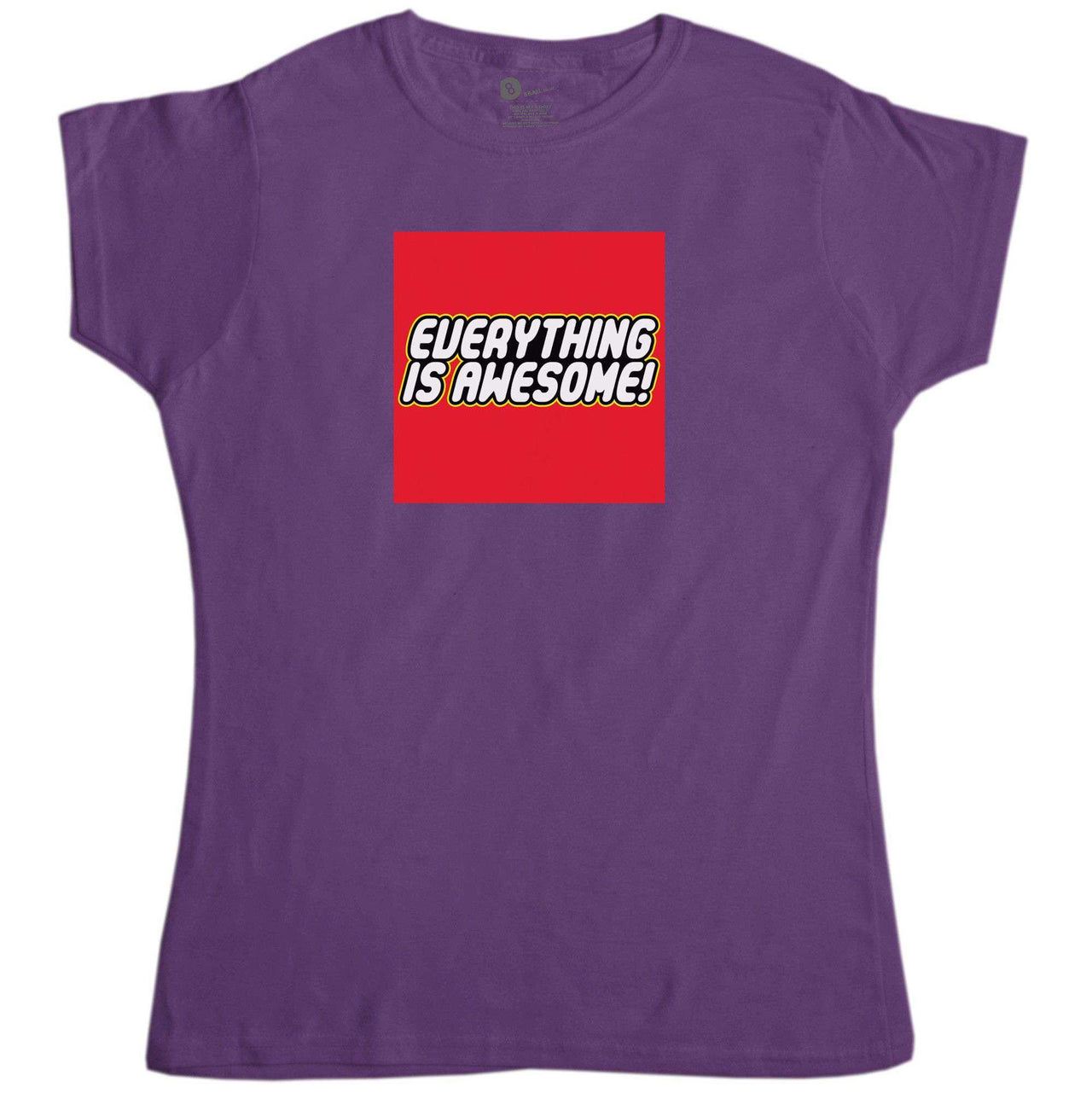 Everything Is Awesome Womens Fitted T-Shirt 8Ball