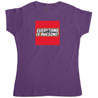 Thumbnail for Everything Is Awesome Womens Fitted T-Shirt 8Ball