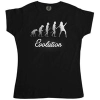 Thumbnail for Evolution Of Guitar Womens T-Shirt 8Ball