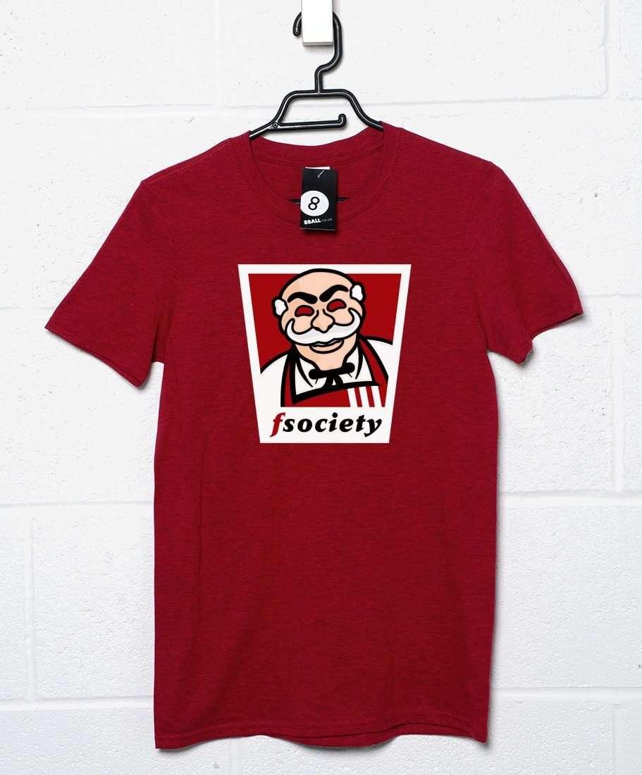 F Society Chicken Logo T-Shirt For Men 8Ball