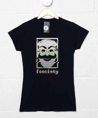Thumbnail for F Society Logo Womens Fitted T-Shirt 8Ball