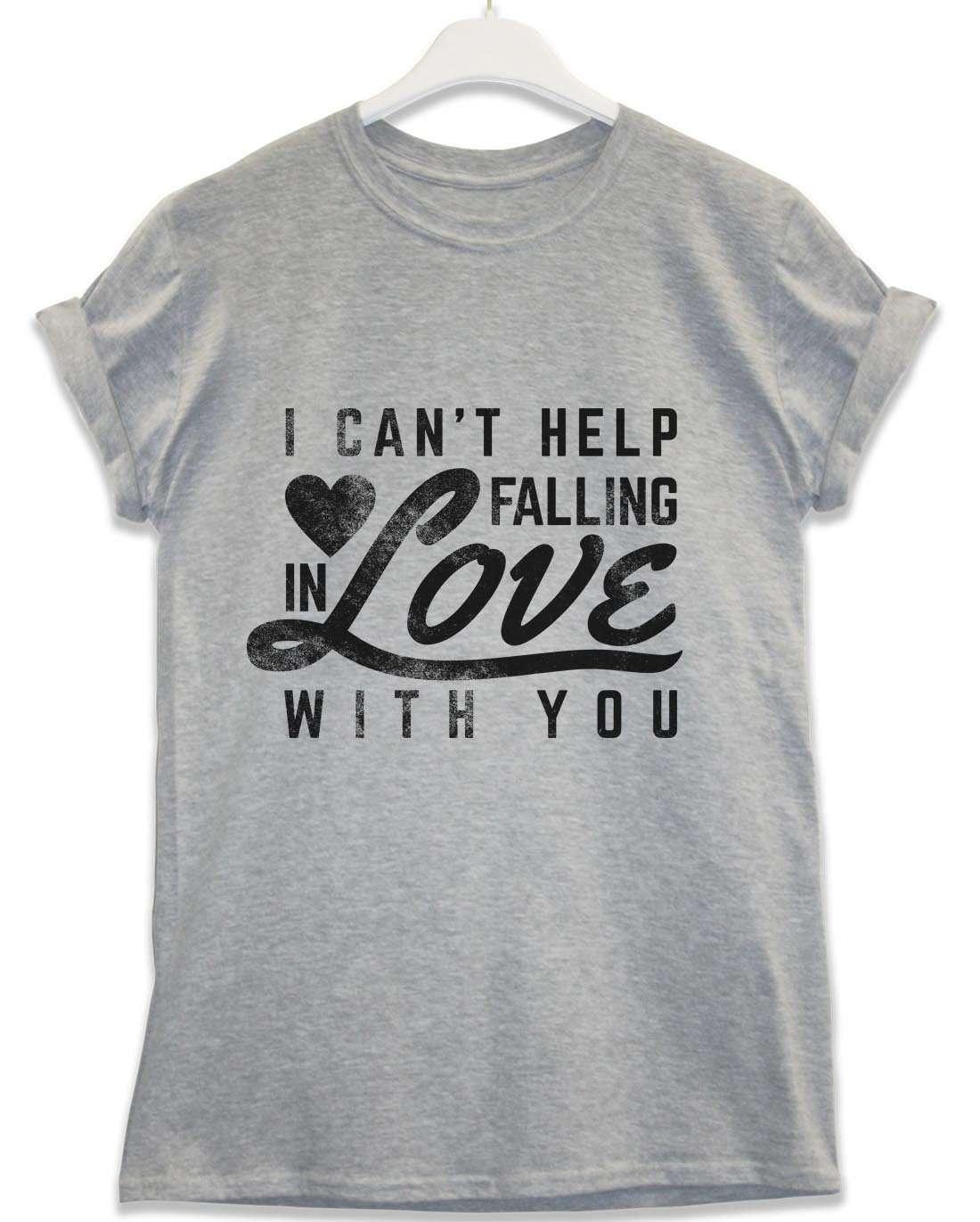 Falling in Love With You Lyric Quote Unisex T-Shirt 8Ball