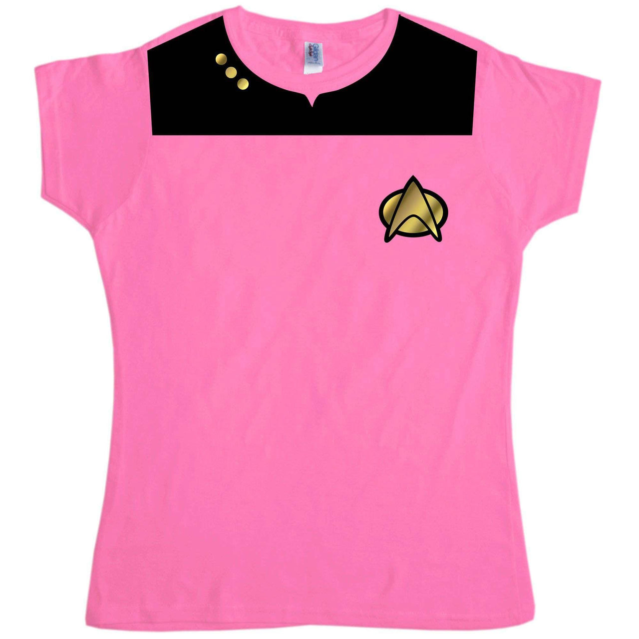 Fancy Dress Star Trek Uniform Womens Style T-Shirt 8Ball