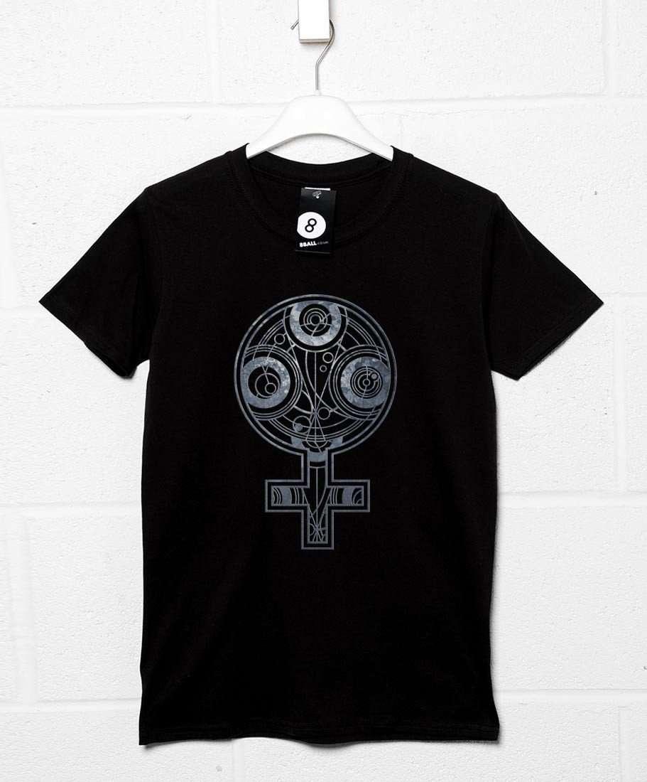 Female Time Lord Symbol T-Shirt For Men 8Ball