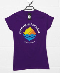 Thumbnail for Fhloston Paradise Logo Fitted Womens T-Shirt 8Ball