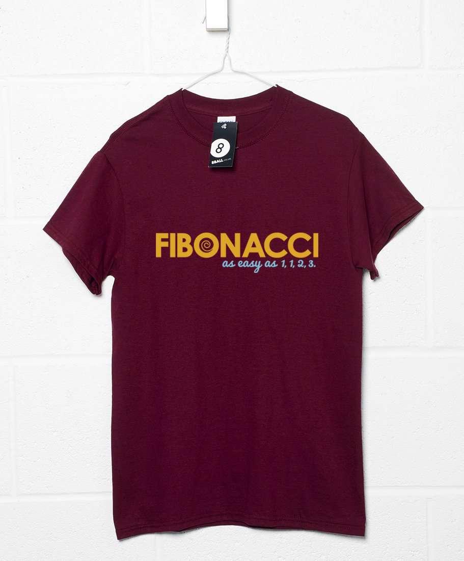 Fibonacci Easy as 1 1 2 3 Graphic T-Shirt For Men 8Ball