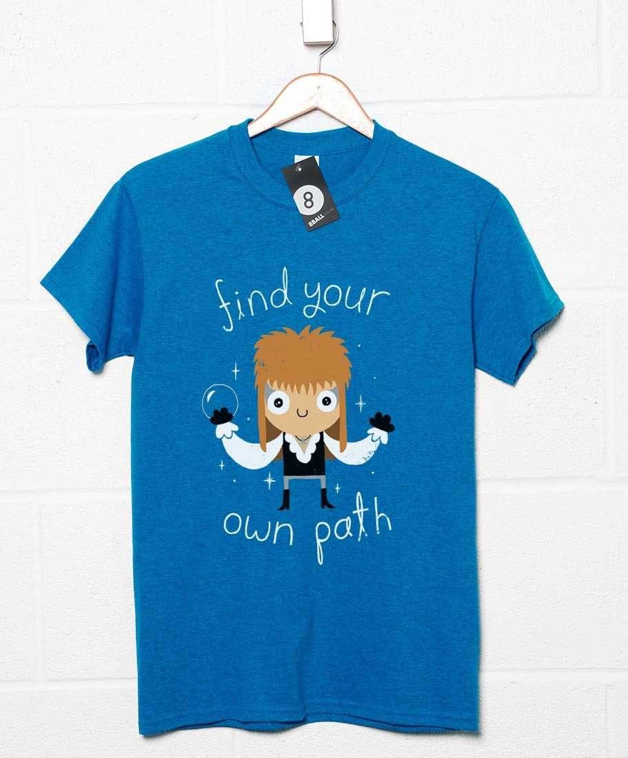 Find Your Own Path DinoMike Mens Graphic T-Shirt 8Ball