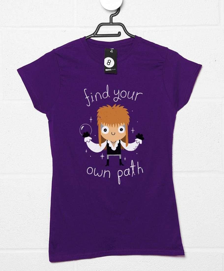 Find Your Own Path DinoMike Womens Fitted T-Shirt 8Ball