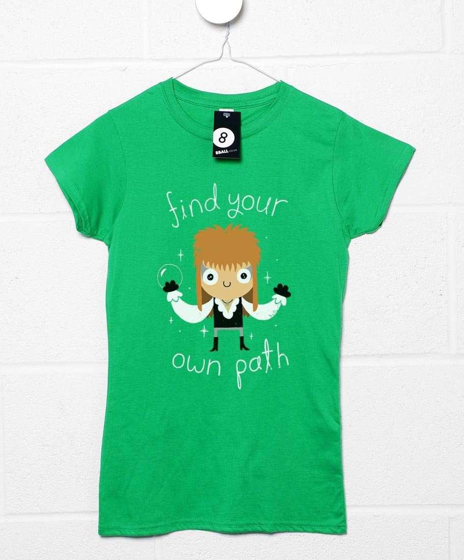 Find Your Own Path DinoMike Womens Fitted T-Shirt 8Ball