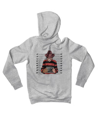 Thumbnail for Freddy Krueger Mugshot Horror Film Tribute Adult Back Printed Hoodie For Men and Women 8Ball