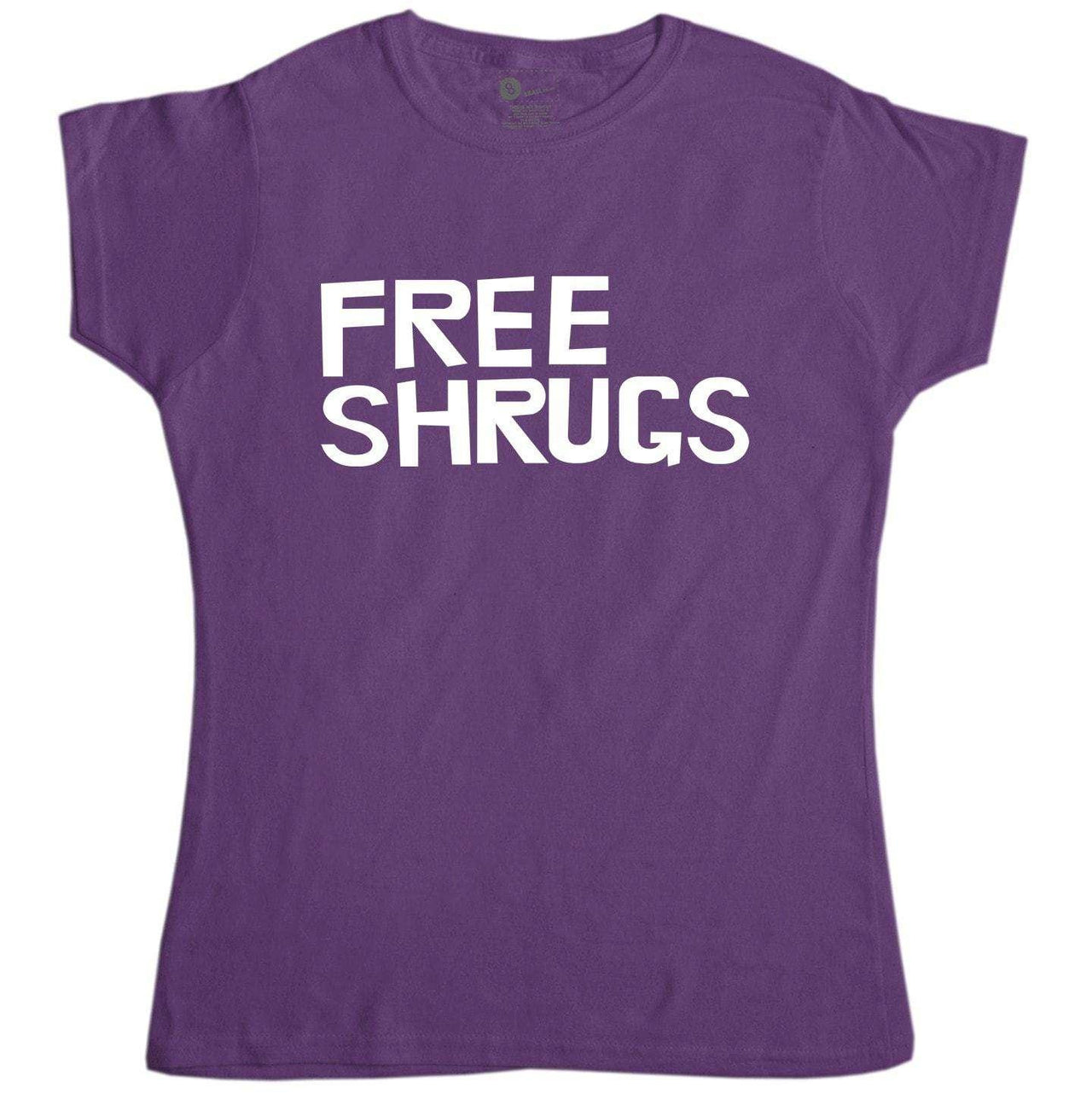 Free Shrugs Fitted Womens T-Shirt 8Ball