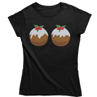 Thumbnail for Fun Christmas Puddings T-Shirt for Women 8Ball