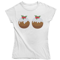 Thumbnail for Fun Christmas Puddings T-Shirt for Women 8Ball