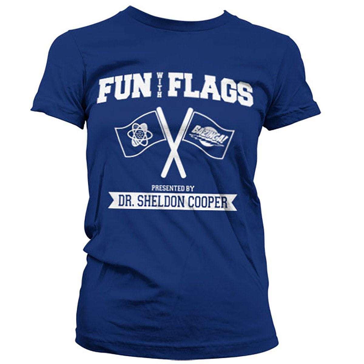 Fun With Flags The Big Bang Theory Fitted Womens T-Shirt 8Ball