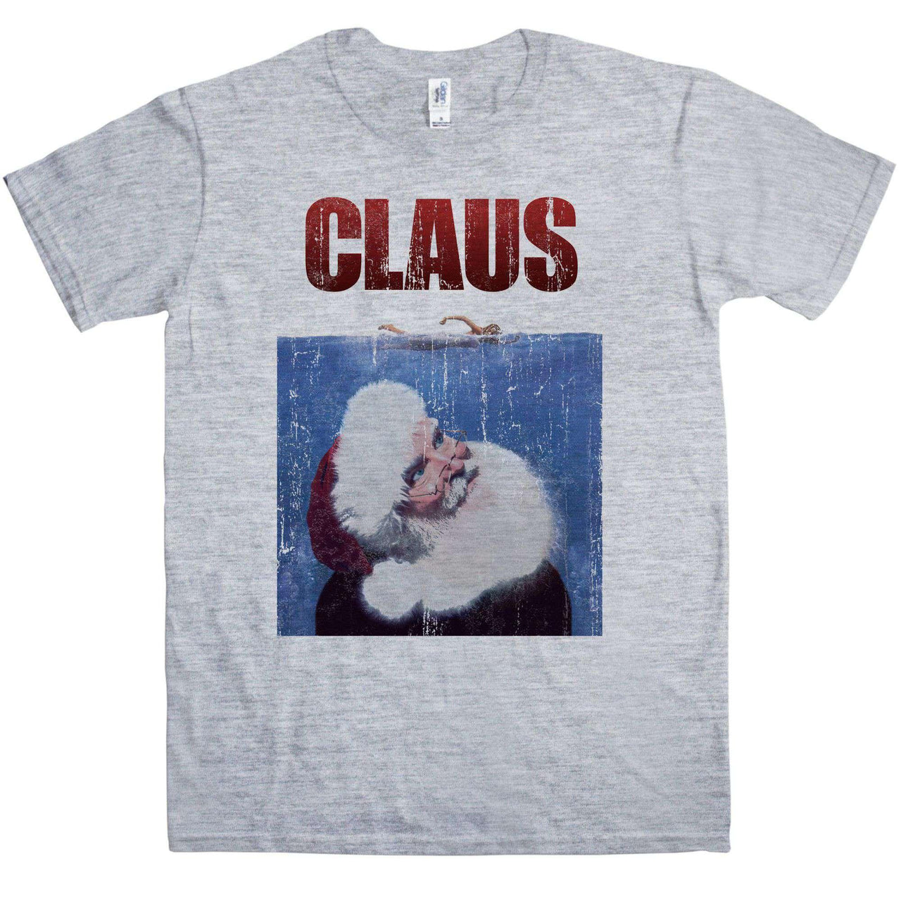 Funny Christmas Claus Mens Graphic T-Shirt 8Ball