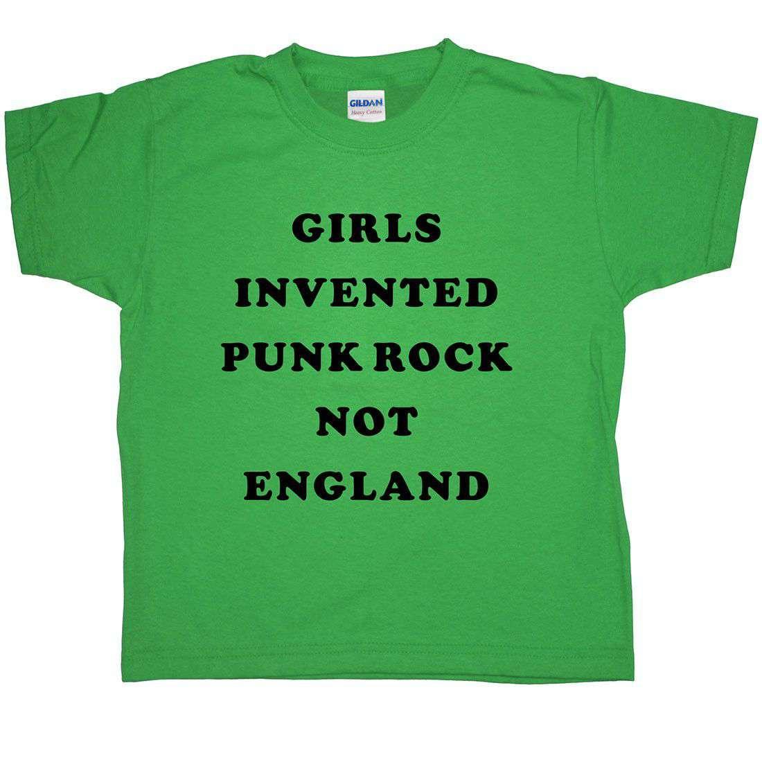 Girls Invented Punk Rock Childrens Graphic T-Shirt 8Ball
