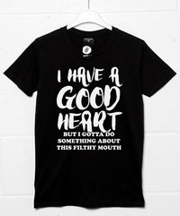 Thumbnail for Good Heart Filthy Mouth Mens T-Shirt 8Ball
